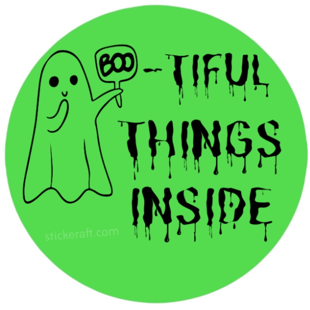 Bootiful Things Inside Stickers, Envelope Seals, Labels,13 colors to choose from - Picture 12 of 13